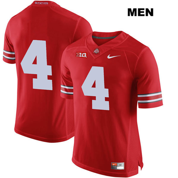 Ohio State Buckeyes Men's Jordan Fuller #4 Red Authentic Nike No Name College NCAA Stitched Football Jersey VP19Q71XF